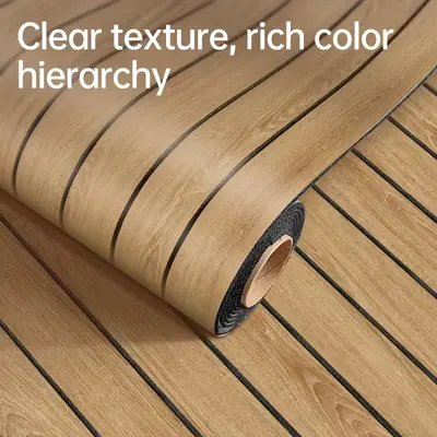 3D Self-Adhesive Wood Grain Wall Sticker, Waterproof