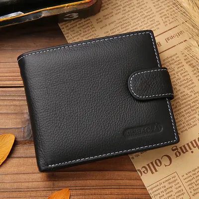PU Leather Short Men's Wallet, Retro Zipper with Coin Pocket - 6