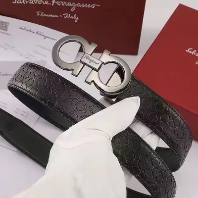 Feila Herrenledergürtel zweischichtig Rindsleder Casual - 8