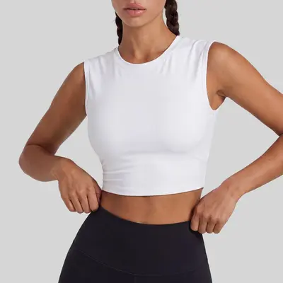 Juyitang Backless Yoga Tank with Removable Chest Pads, Sports Bra - 7