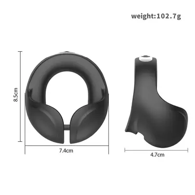 Rechargeable Silicone Remote-Controlled Vibrating Penis Ring, Male Delay Device