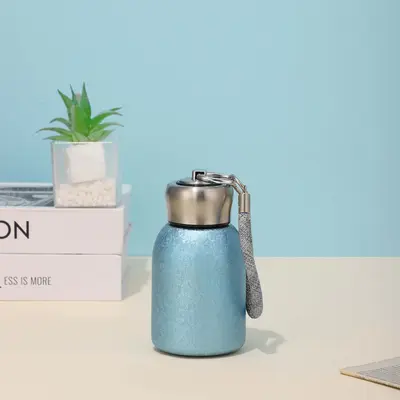 316 Stainless Steel Double-Wall Vacuum Thermos Cup with Loop Handle - 10