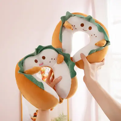 Toast-Shaped U Pillow Office Nap Pillow Cute Cartoon