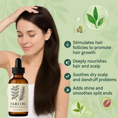 Hair Care Serum Oil, Gentle Scalp Care, Shine and Smoothness