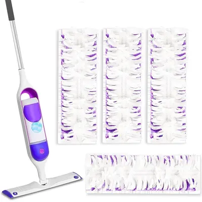 Disposable Mop Pads Compatible with Swiffer PowerMop, Dry and Wet Dual-Use Floor Cleaning Cloths, Absorbent Replacement Pads