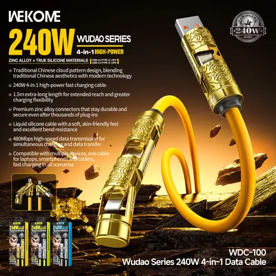 Wekome Type-C 240W fast charging cable, silicone