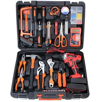 21V lithium-ion impact drill set with portable tool bag