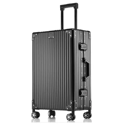 All-Aluminum Magnesium Alloy Trolley Case, Spinner Wheels, 20 and 28 Inch - 8