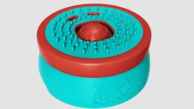 Interactive Slow Feeder Bowl for Dogs with Rolling Balls and Lick Toy - 8