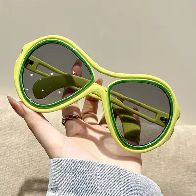 Retro Large-Frame Sunglasses, UV-Protection, Premium Look - 4