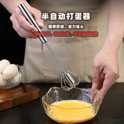 Edelstahl-Handschneebesen manuell halbautomatisch für zu Hause, Salatcreme-Mixergerät Küchen-Eiermixer Großhandel