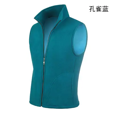 Thickened Fleece-Lined Vest, Plus Size, Warm Workwear - 11