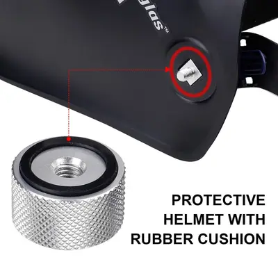 Source title helmet connector element aluminum parts non-slip silicone gasket screw head anodized (