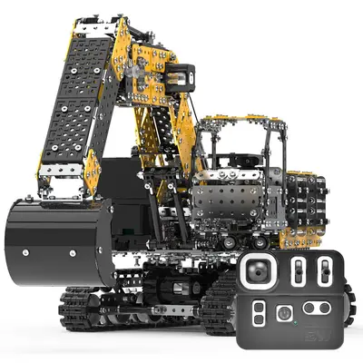 Metal Military Model Building Blocks, Remote Control Assembly Toy - 6