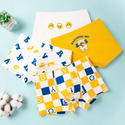 Erkek Çocuk İç Çamaşırı İnce Model %100 Pamuklu Boxer Külot - 7