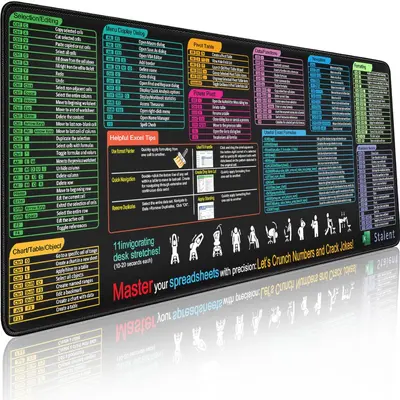 Shortcut Key XXL Mouse Pad, Foreign Language Series, Office Desk Pad - 9