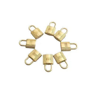 Zinc alloy luggage mini lock pendant decorative padlock bag small fake lock square buckle vegetable basket