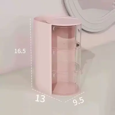 Rotating makeup storage box, multi-layer, plastic - 11