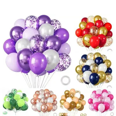 12 İnç Pullu Balon Seti, 30 Adet