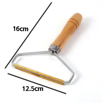 Wooden handle fabric shaver, double-sided, non-damaging - 8
