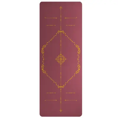 PU kauçuk yoga matı kaymaz şok emici