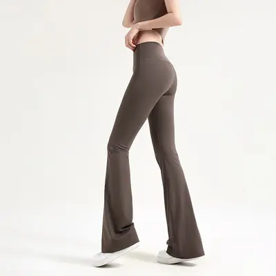 Women's Yoga Flared Pants, Moisture-Wicking Fitness Trousers - 6