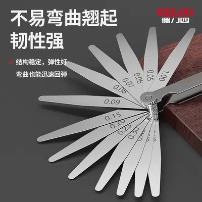 Stainless Steel High-Precision Single Blade Valve Feeler Gauge Set