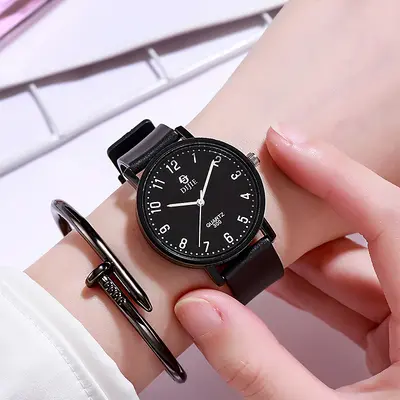 Student Exam Time Women's Ins Niche Design Fashion Fashion Elegant Middle School Dual Quartz Watch - 10
