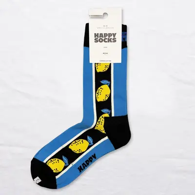 Happy Sock kadın orta boy karikatürlü çorap, akademik tarz - 9