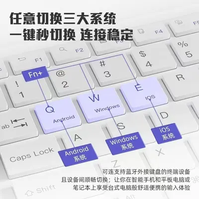 Bluetooth Keyboard Compatible with iPad Tablet and Apple iPhone, RGB Backlit Silent Wireless Magic Mouse Combo Set