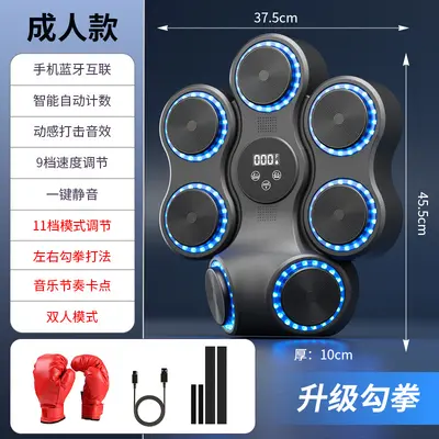 Yeni akıllı Bluetooth müzikli boks makinesi hedefi, iç mekan elektronik hedefi, boks ringi hedefi, boks duvar hedefi, boks antrenman cihazı - 8