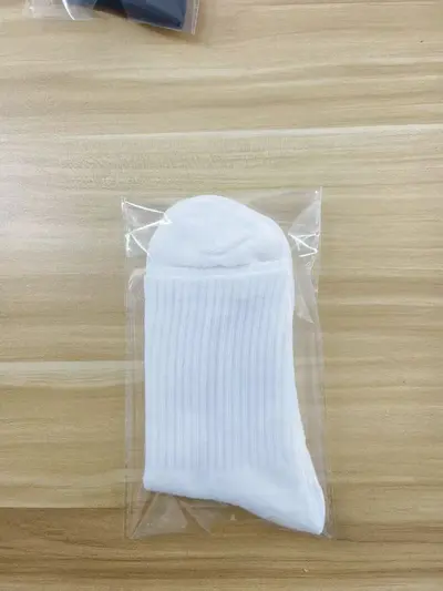 Herren-Socken, Baumwollsocken, Herren-Socken in Schwarz, Weiß und Grau mittlere Höhe, Kinder-Sportsocken lang weiß, dünne weiße Socken - 13