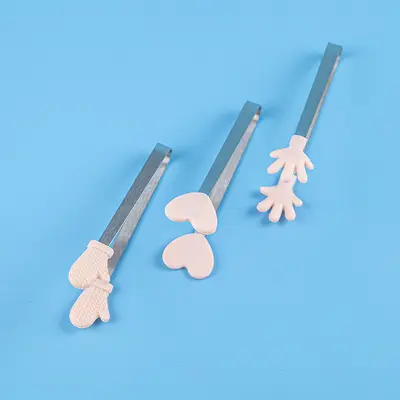 Yeni yaratıcı silikon gıda klipleri buz klipleri rahat paslanmaz çelik mini gıda klipleri aperatifler tatlı şeker küpü klipleri