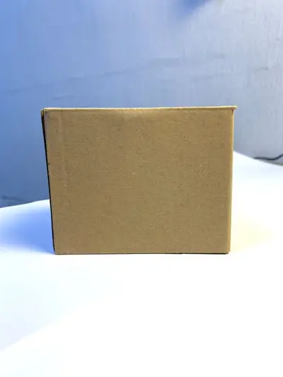 Brown Kraft Box and Blue Bag for Enamel Mugs, Biodegradable