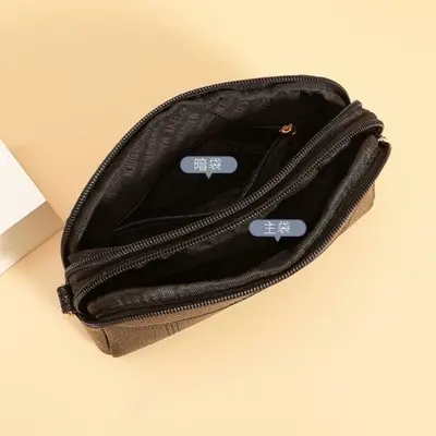 New Women's Handbag Phone Bag 2025 PU New Middle-aged and Mature Women's Mommy Bag Mini Single Shoulder Crossbody Bag Small Bag