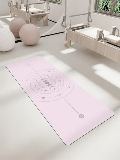 PU Rubber Yoga Mat, Non-Slip, Alignment Lines - 3