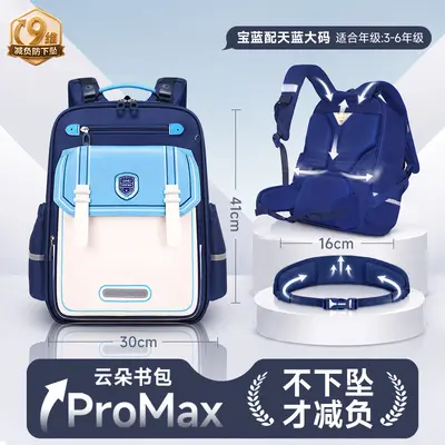 Primary school backpack, grades 1-6, lightweight, durable - 12
