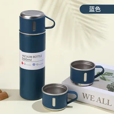 304 Stainless Steel Vacuum Insulated Cup, 3 Lids, Gift Set - 10