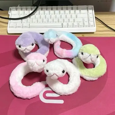 Peluş Yılan Oyuncak Toptan Halka Atma Oyunu Bestseller Ürün Peluş Yeşil Yılan Peluş Oyuncak Küçük Yılan Figürü Bebeksi Oyuncak Yılan - 7