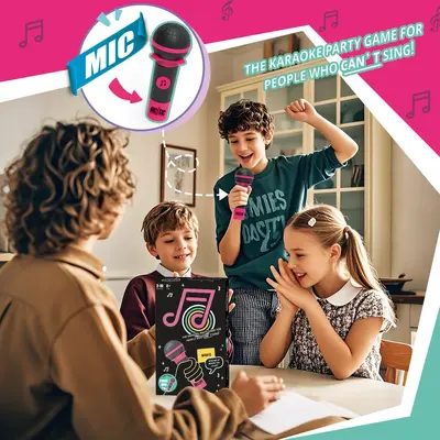 Grenzüberschreitendes neues Produkt Glücksei Aufregendes Mikrofon Schlechter Sänger Kartenspiel Tischspiel