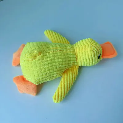 Dog Plush Toy, Bite-Resistant Molar Chew with Teeth Cleaning and Squeaker - 12