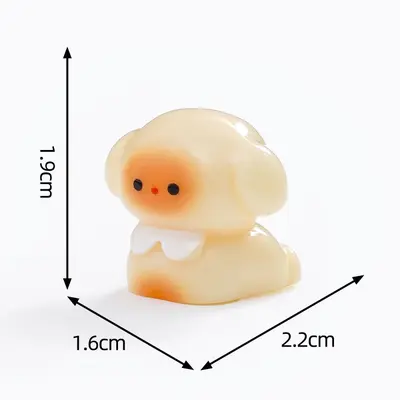 Sevimli pembe kravatlı kedi ve köpek figürü, DIY dekor - 8