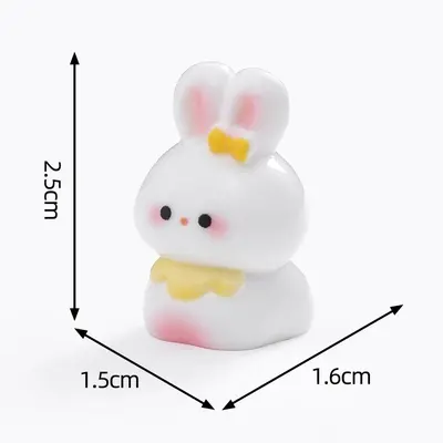 Sevimli pembe kravatlı kedi ve köpek figürü, DIY dekor - 10