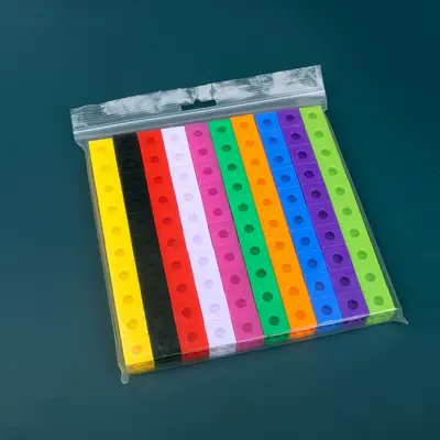 Kindergarten Educational Cube Building Blocks Montessori Math Teaching Aid - 7