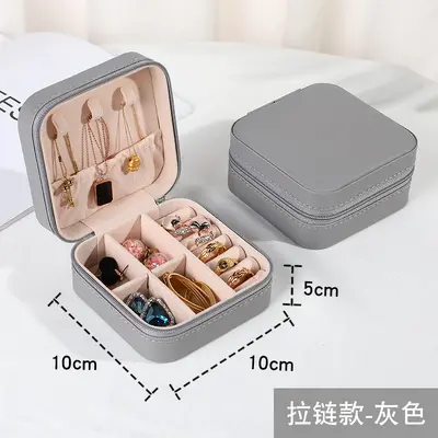 [TEMU Cross-Border Hot Style] Jewelry Box Storage Box Portable Earring Jewelry Box Necklace Box Ring Box - 11