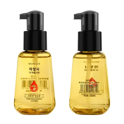 Dropshipping Fas Argan Yağı Saç Bakım Yağı Durulama Gerektirmeyen Besleyici Saç Yumuşatıcı Kuru ve Kabarık Saçları Onarır Mo Fa She