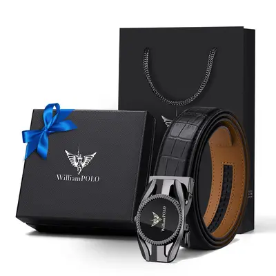 Emperor Paul Belt Men's Leather Belt Work Cowhide Belt Men's Brand Men's Belt Dial Buckle Trousers Belt - 7