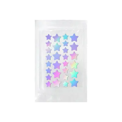 Hydrocolloid Star Acne Patch, Laser Holographic, Waterproof, Portable - 7