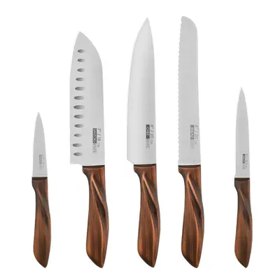 5-Piece Kitchen Knife Set Fruit Knife 4CR13 Chef Knife Hotel Home Knife Set 7-Inch Santoku Knife Vegetable Knife - 6