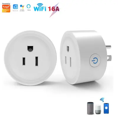 Tuya WiFi akıllı soket 16A20A güç ölçümü ile mobil APP uzaktan kumanda Avrupa fiş fişi - 10